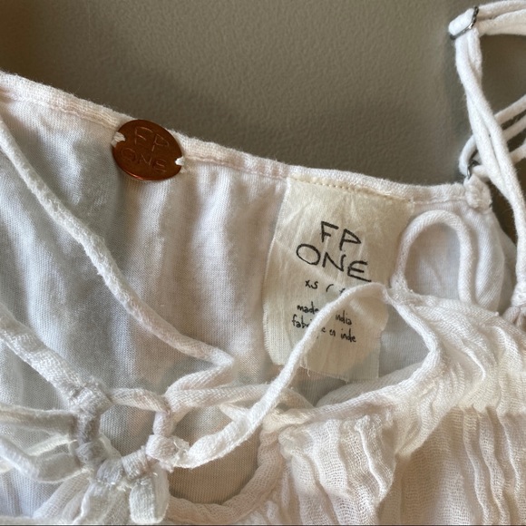 Free People White Tank Top - Picture 3 of 4
